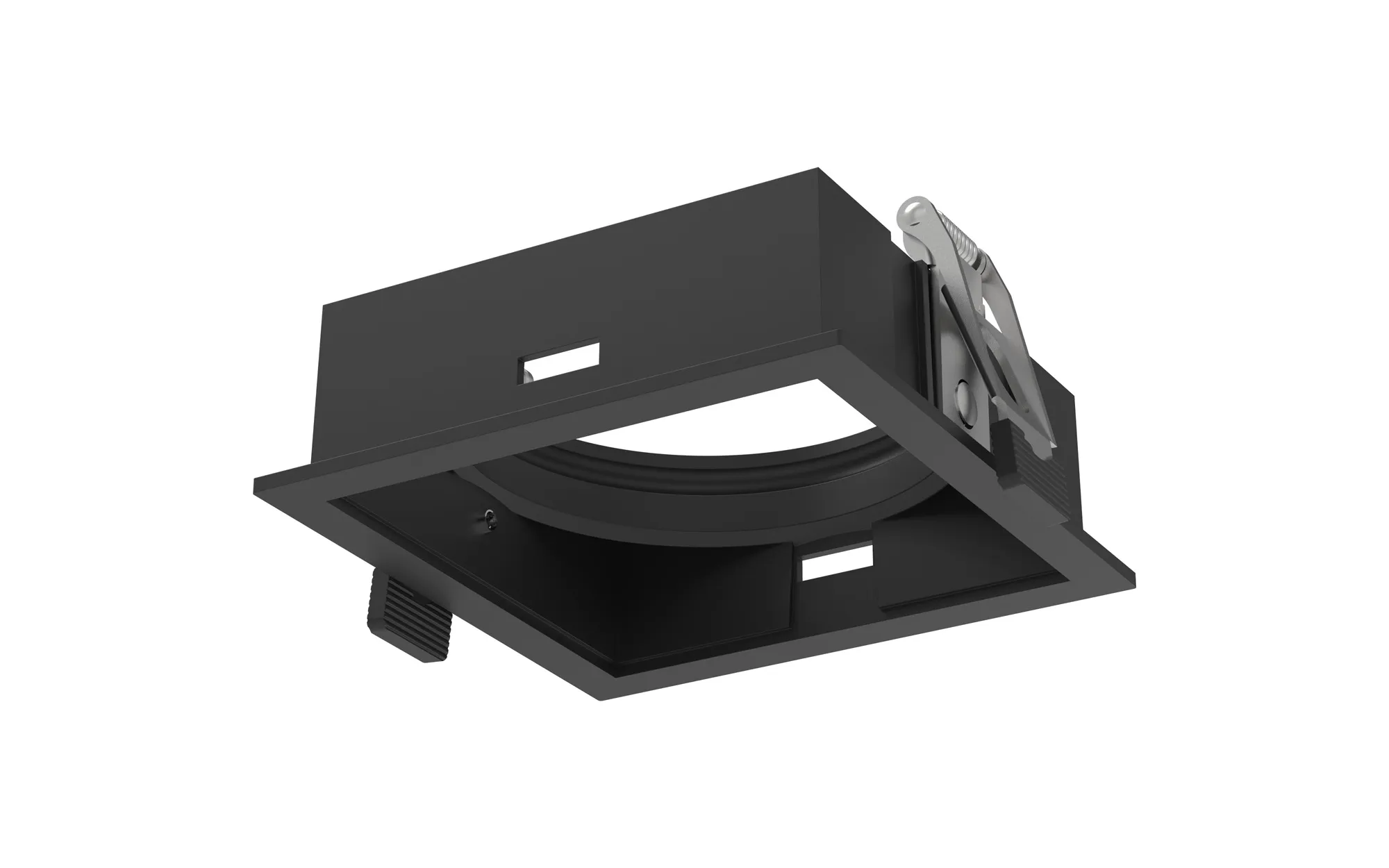 M9737  Sunrise 14W Square Recessed Led spotlight,Black outer frame, Cut out :75x75, 3yrs Warranty